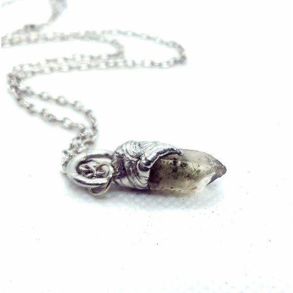 Green ghost quartz Necklace phantom quartz necklace - Picture 8 of 12